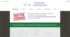 Desktop Screenshot of mcgowanlandscaping.net