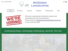 Tablet Screenshot of mcgowanlandscaping.net